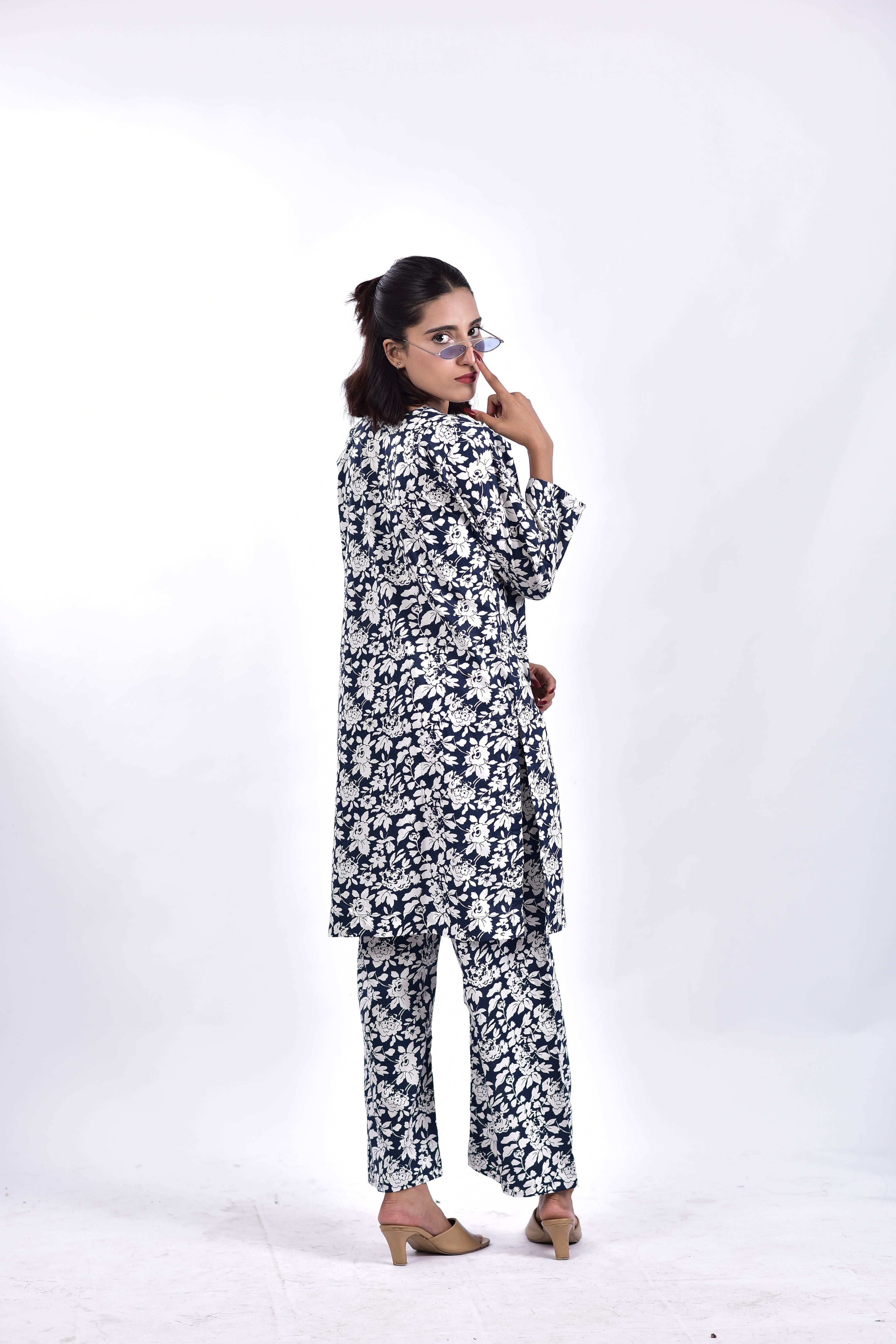 Lawn Stitched Shirt+Bottom