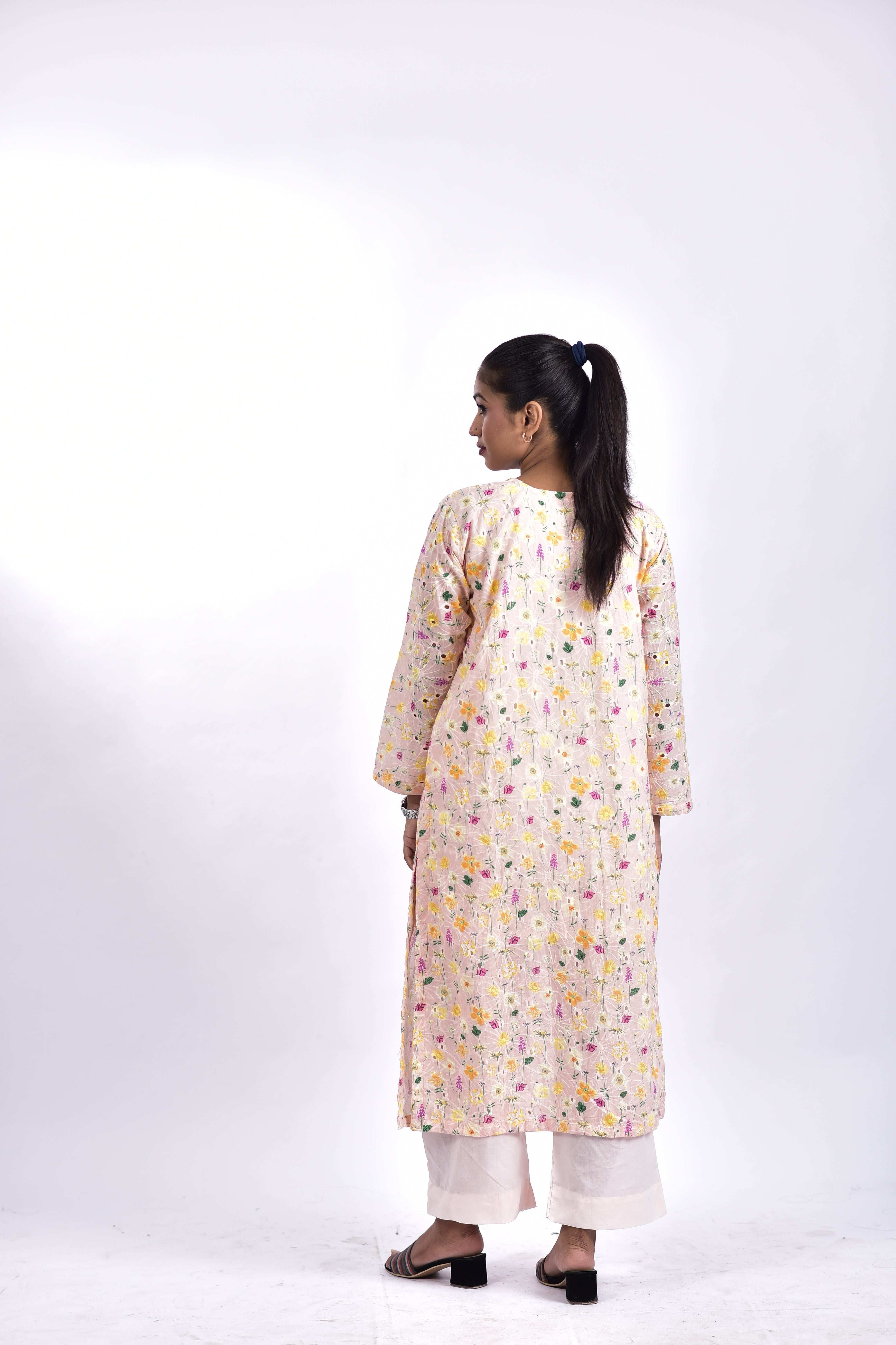 Stitched Lawn Embroidered Shirt +Bottom