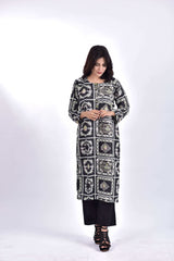 Stitched Lawn Embroidered Shirt +Bottom