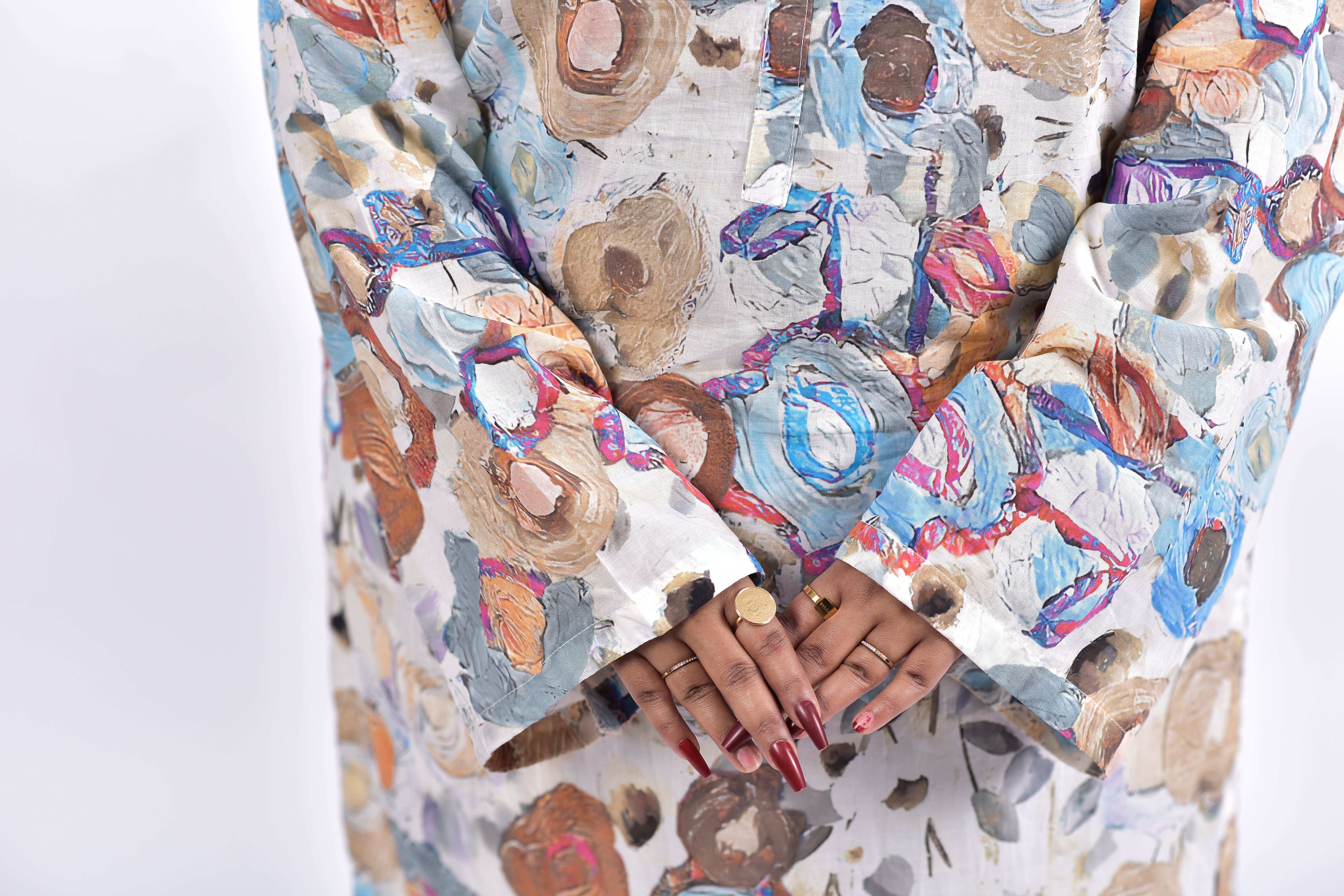 Lawn cotton Long shirt+Bottom