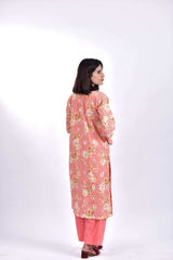 Stitched Lawn Embroidered Shirt +Bottom