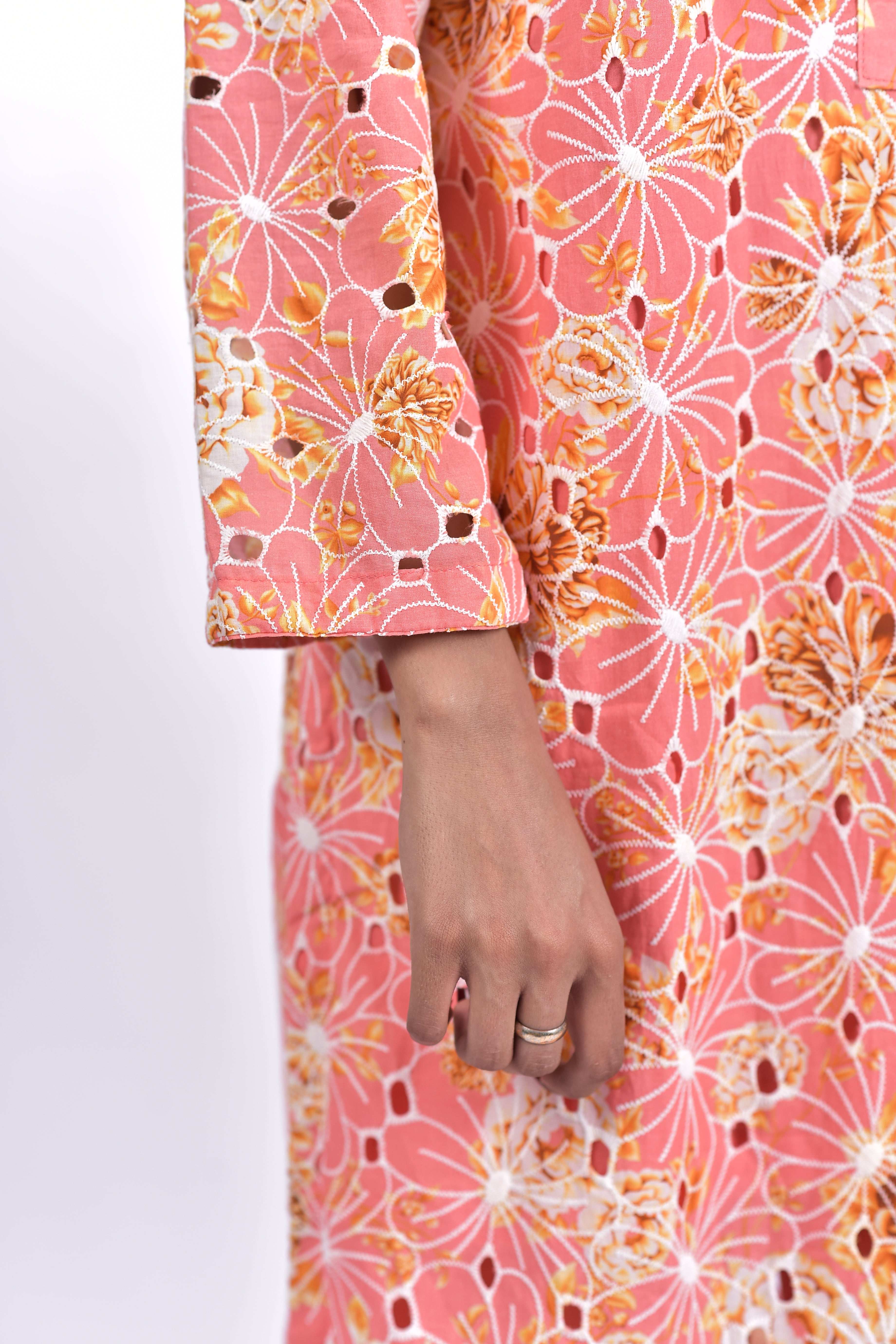 Stitched Lawn Embroidered Shirt +Bottom