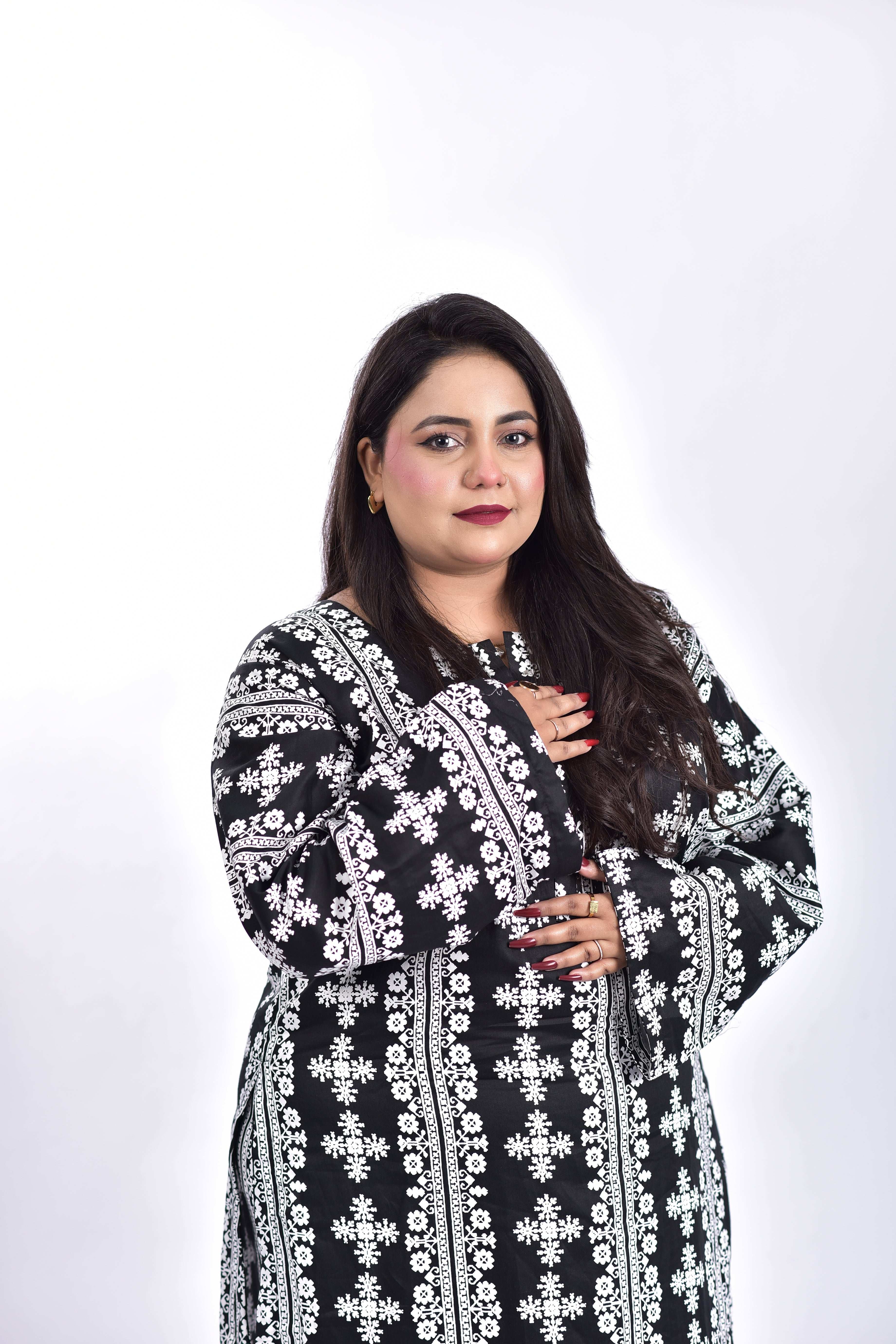 Lawn Cotton Long Shirt+Bottom