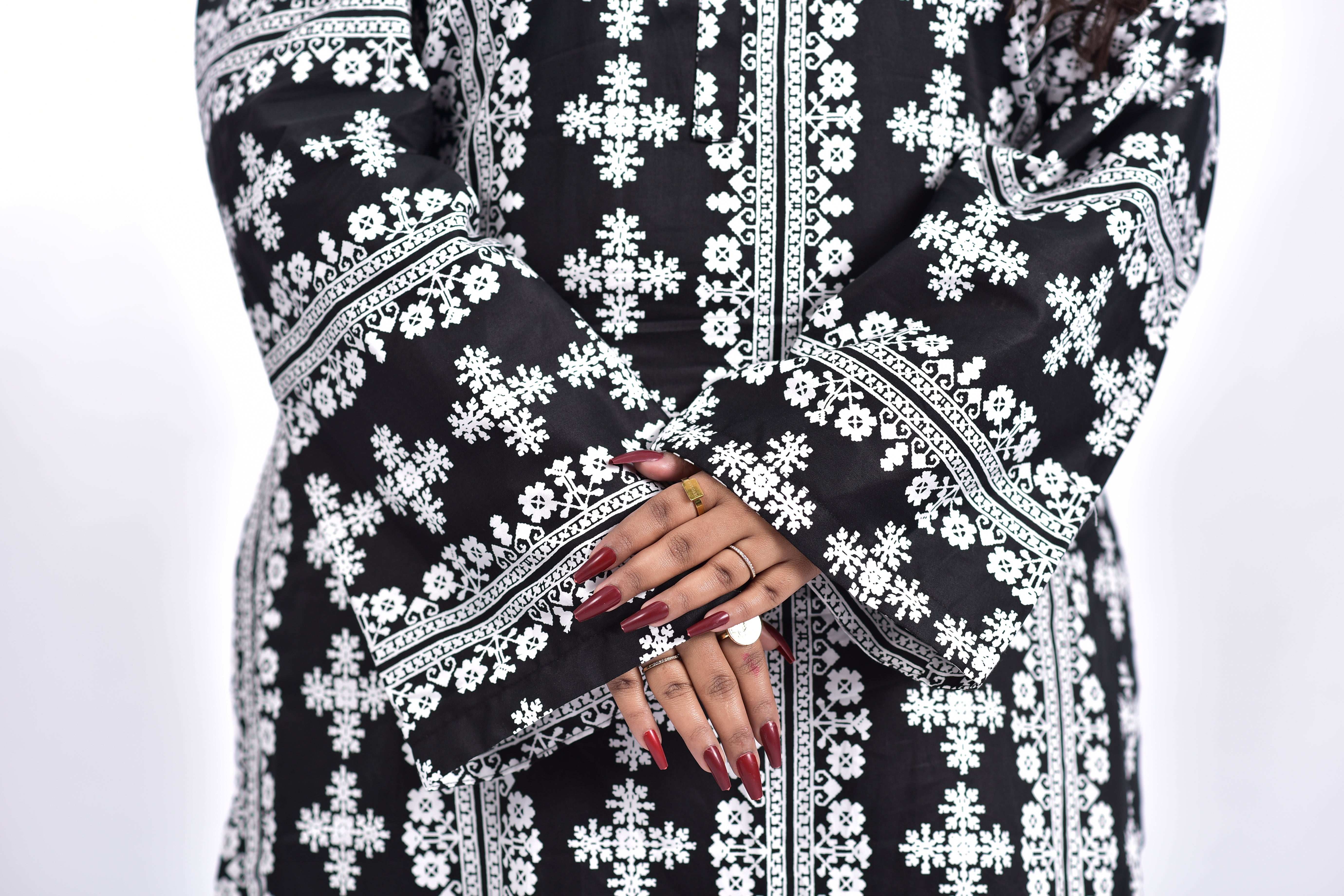 Lawn Cotton Long Shirt+Bottom