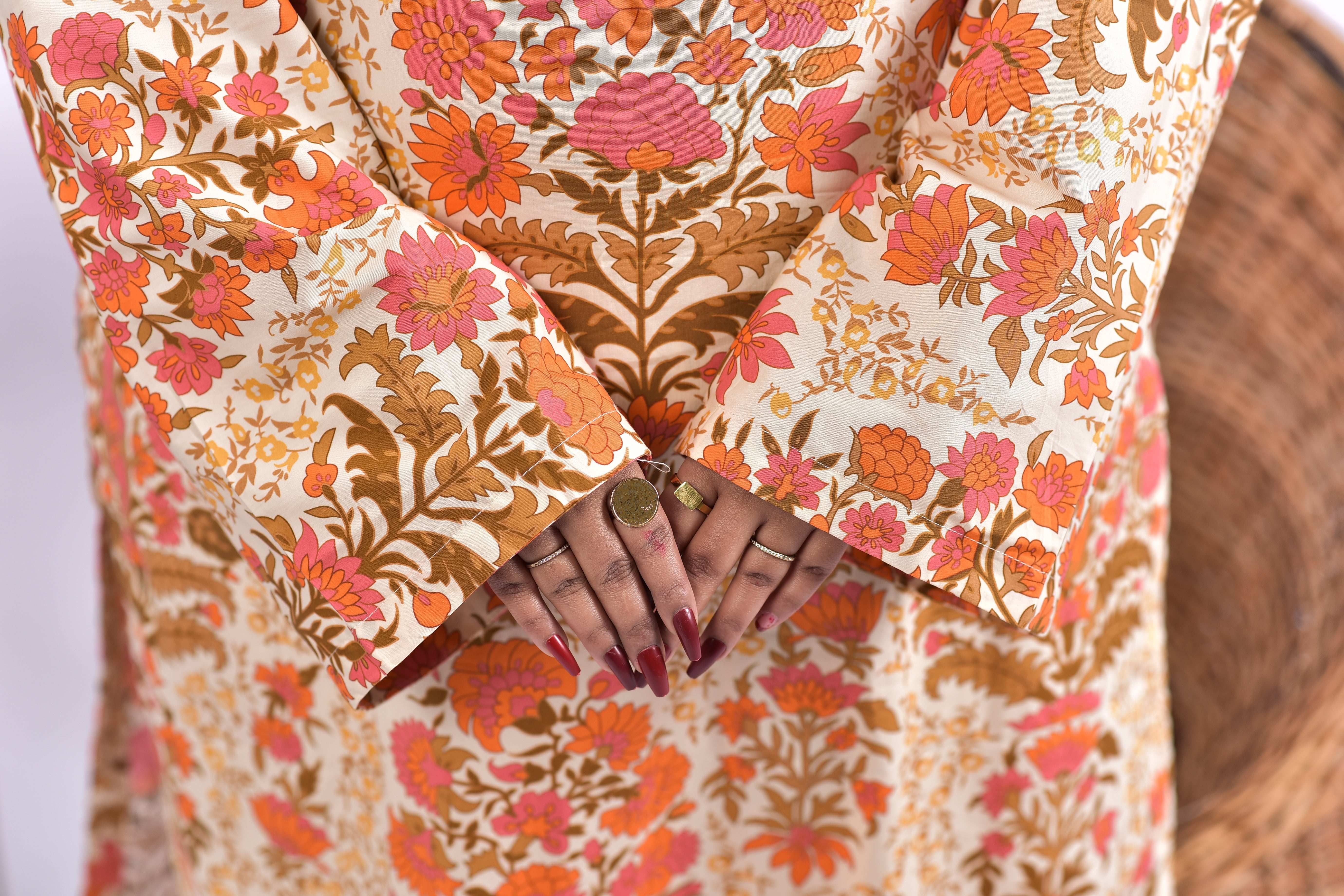 Lawn Cotton long shirt+Bottom