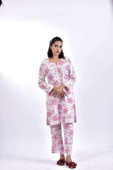 Lawn Cotton Stitched Shirt+Bottom