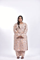 Lawn Cotton long shirt+Bottom