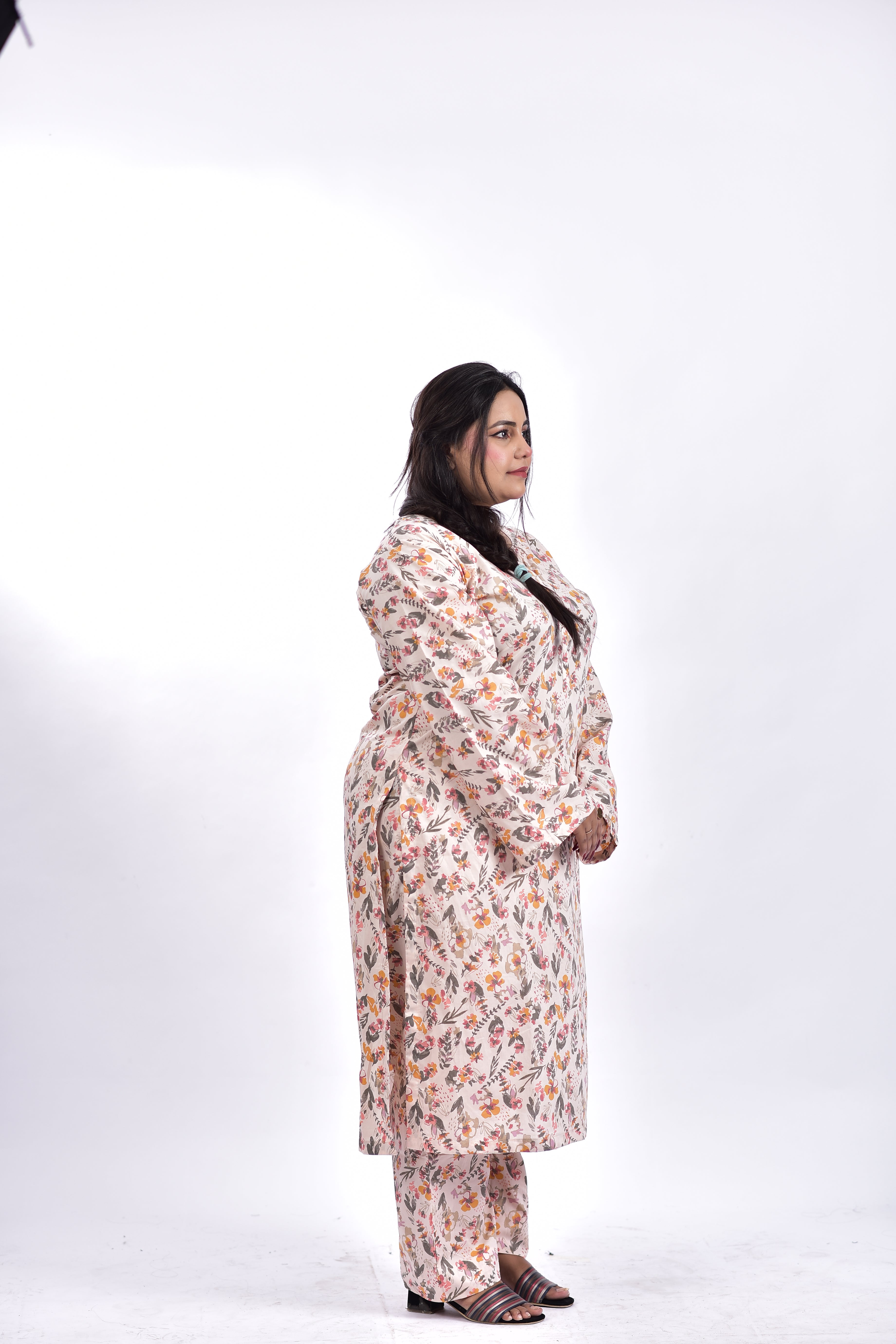 Lawn Cotton long shirt+Bottom