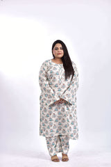 Lawn Cotton Long shirt+Bottom